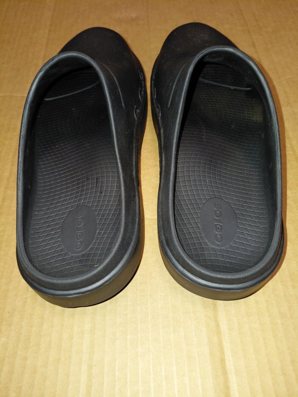 OOFOS OOcloog Men's Size 10 Black Recover Clog Comfort Slip Ons - Picture 2 of 10